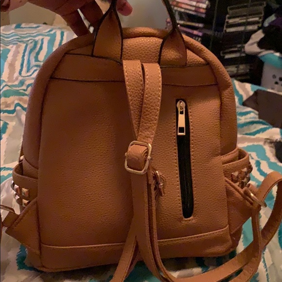 Medium Brown Book Bag Purse - Picture 3 of 5